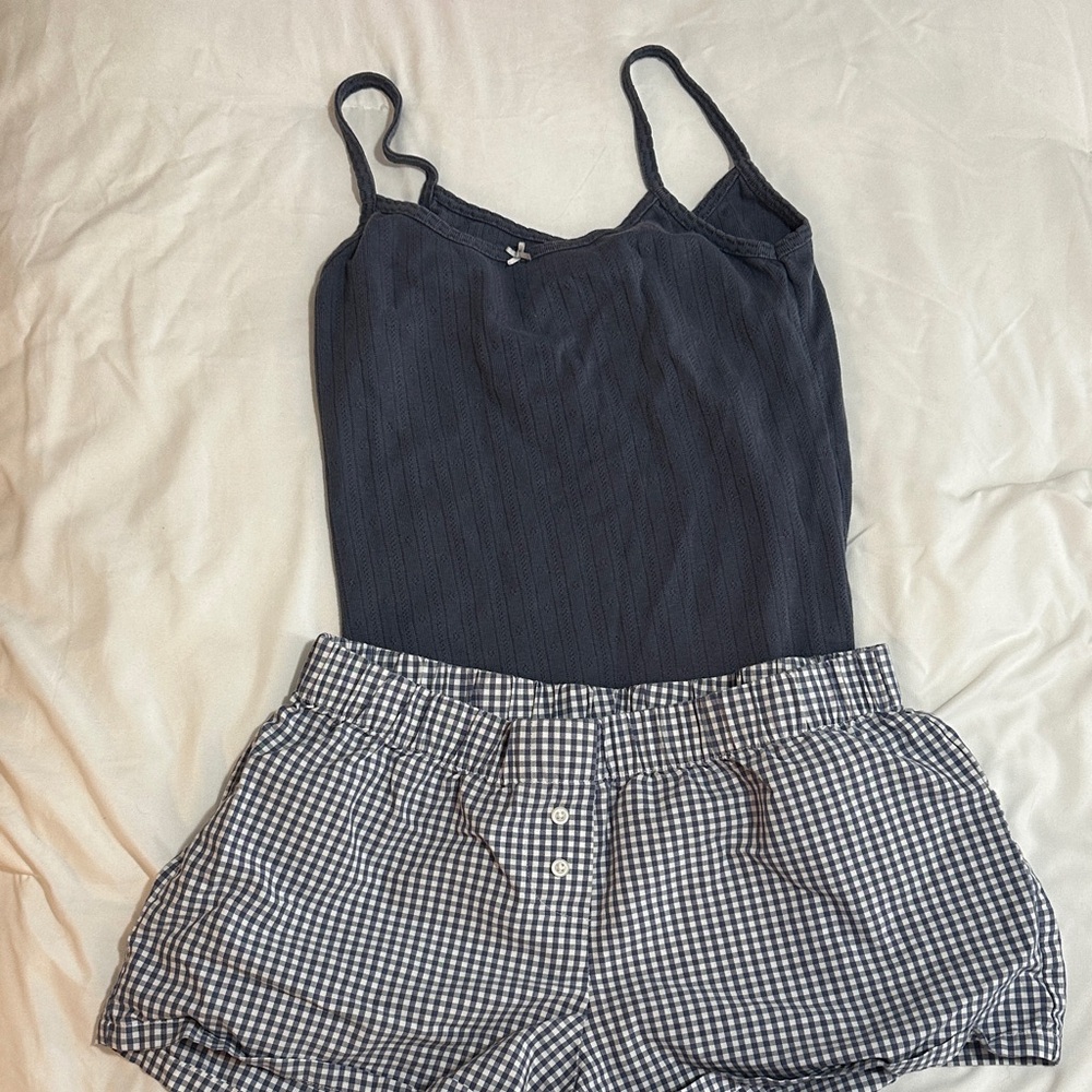 PacSun Navy and White Pajama Set